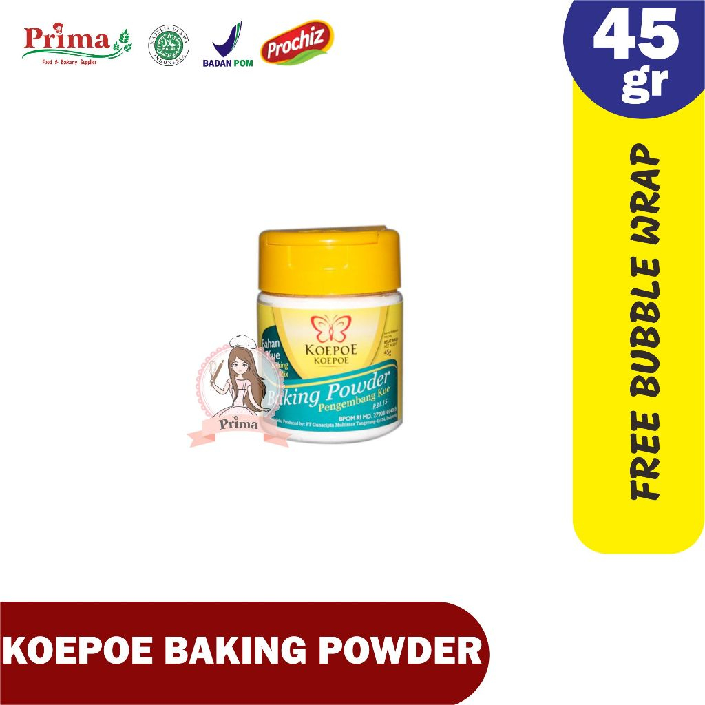 

Baking powder - Koepoe 45gr