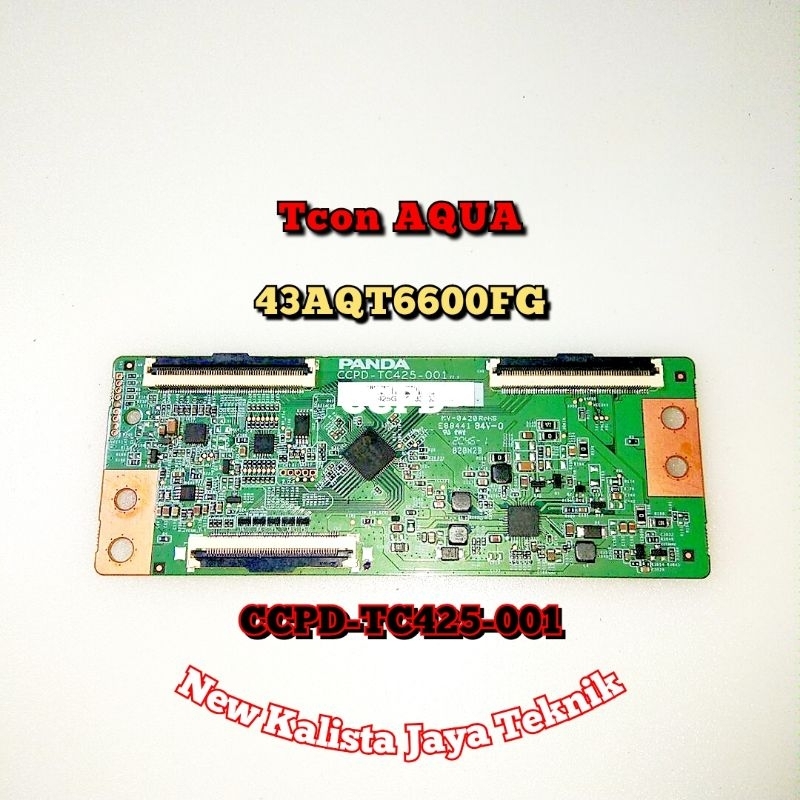TCON TV AQUA LE 43AQT6600 FG ORIGINAL CCPD-TC425-001 TCON AQUA 3AQT6600FG TICON 43AQT6600 TIKON TV L