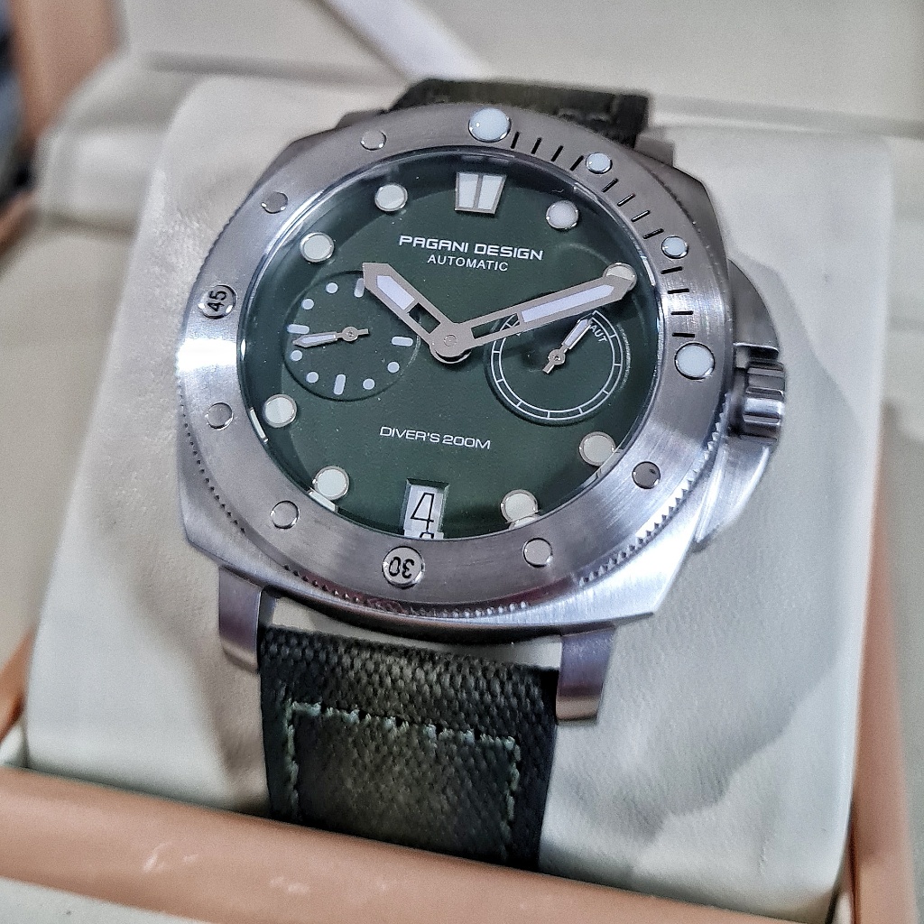 PAGANI DESIGN Garrison PD-1767 Jam Tangan Pria Original Automatic Otomatis Power Reserve Stainless S