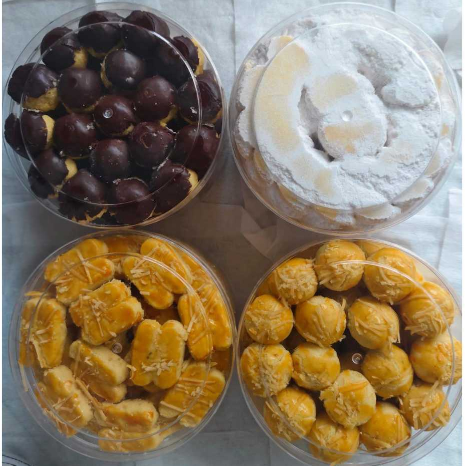 

Kue Nastar/ Kue Kastengel Keju / Putri Salju / Nastar Cokelat Kue Kering