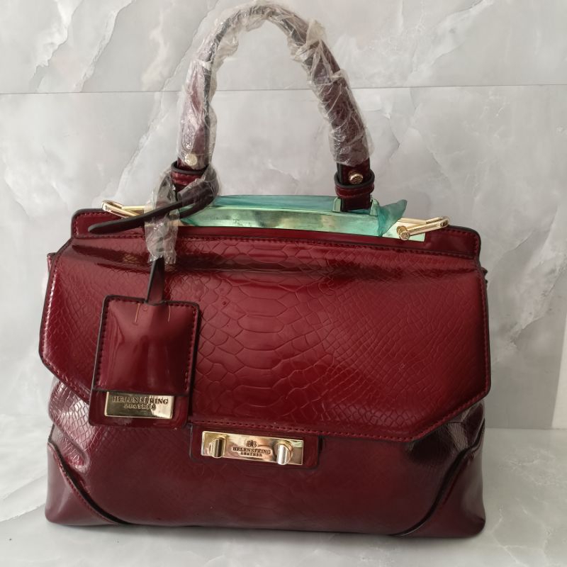 Tas tenteng wanita Helen Spring Marun Preloved