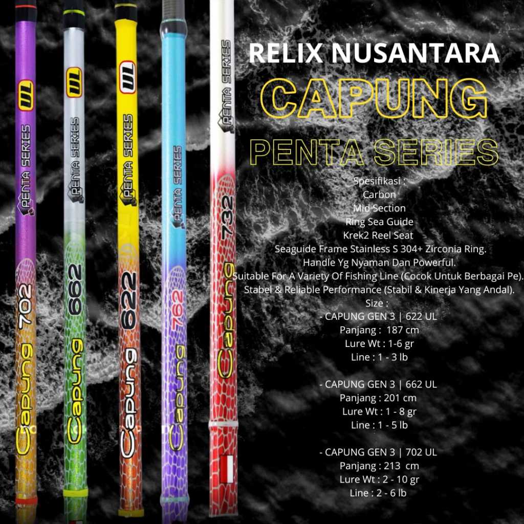 Joran Capung GEN 3 762 Joran UL Joran Relix Nusantara