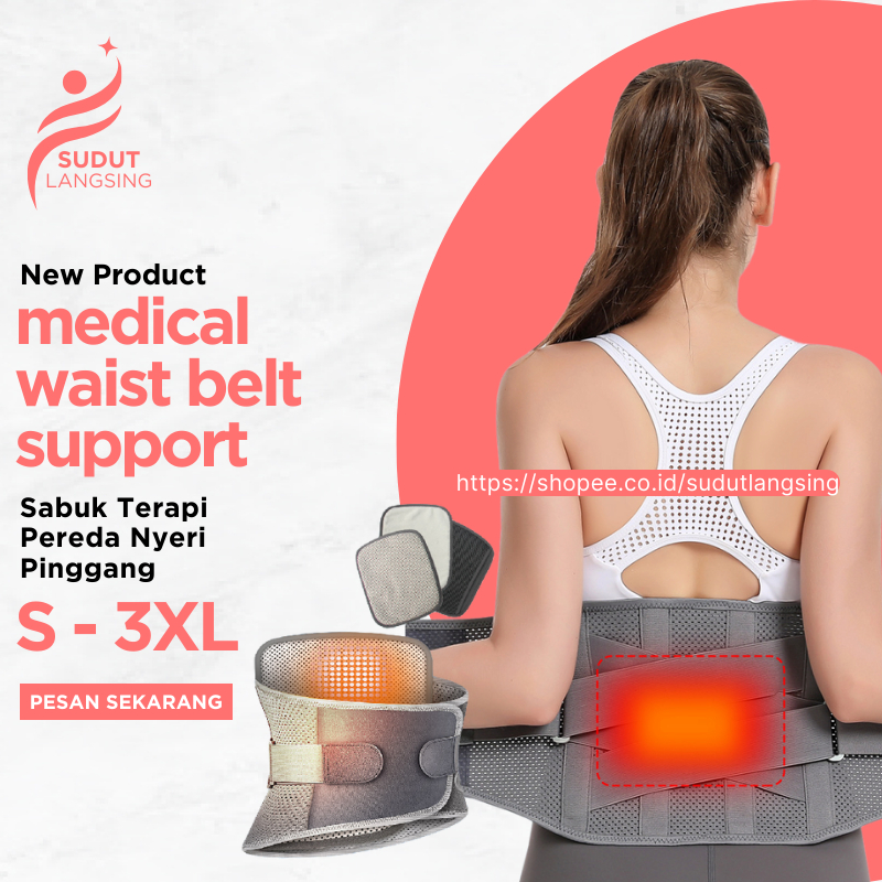 Alat Terapi Pinggang Syarat Kejepit Korset Pinggang Lumbal Syaraf kejepit Korset Alat Terapi Nyeri P