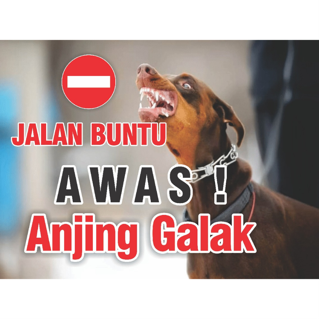 Custom Akrilik Pagar Rumah Anjing Galak