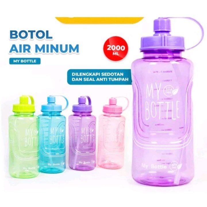 MY BOTTLE 2 LITER TEMPAT BOTOL AIR MINUM JUMBO