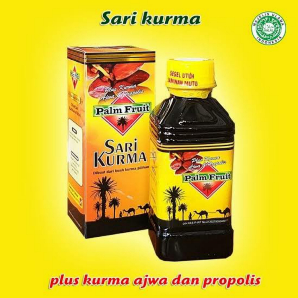 

Sari Kurma Palm Fruit Plus Ajwa Plus Propolis 340 gr