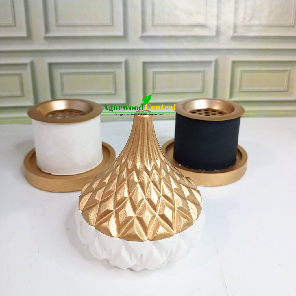 MABKHARAH / TEMPAT BAKAR BUKHUR DENGAN TATAKAN MINI/ CUP BUKHUR/ MABKHARAH MURAH ESTETIK