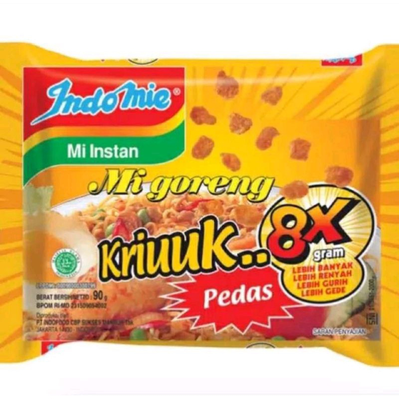 

Indomie Goreng Kriuk Pedas 5 pcs