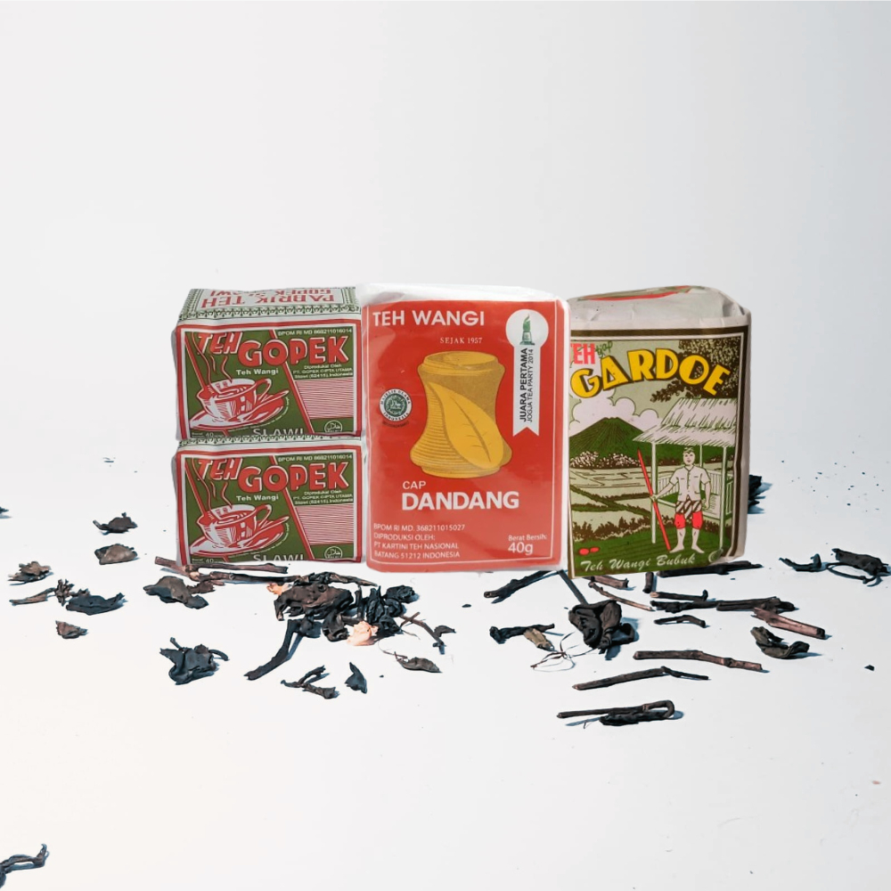 

PAKET 4 TEH GOPEK SLAWI 2 PCS, DANDANG MERAH, GARDOE HIJAU