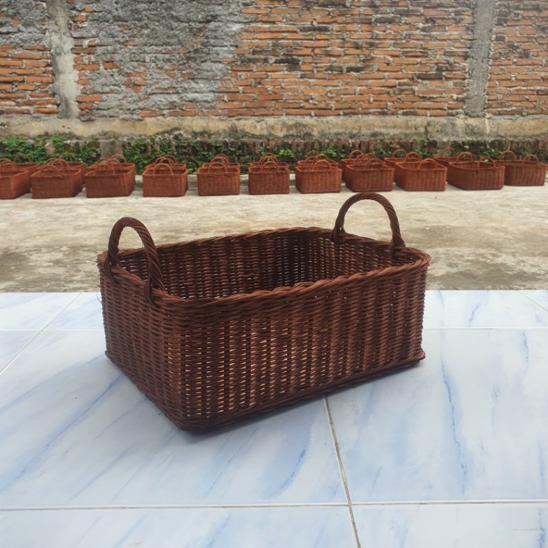 keranjang rotan kranjang buah parcel hampers