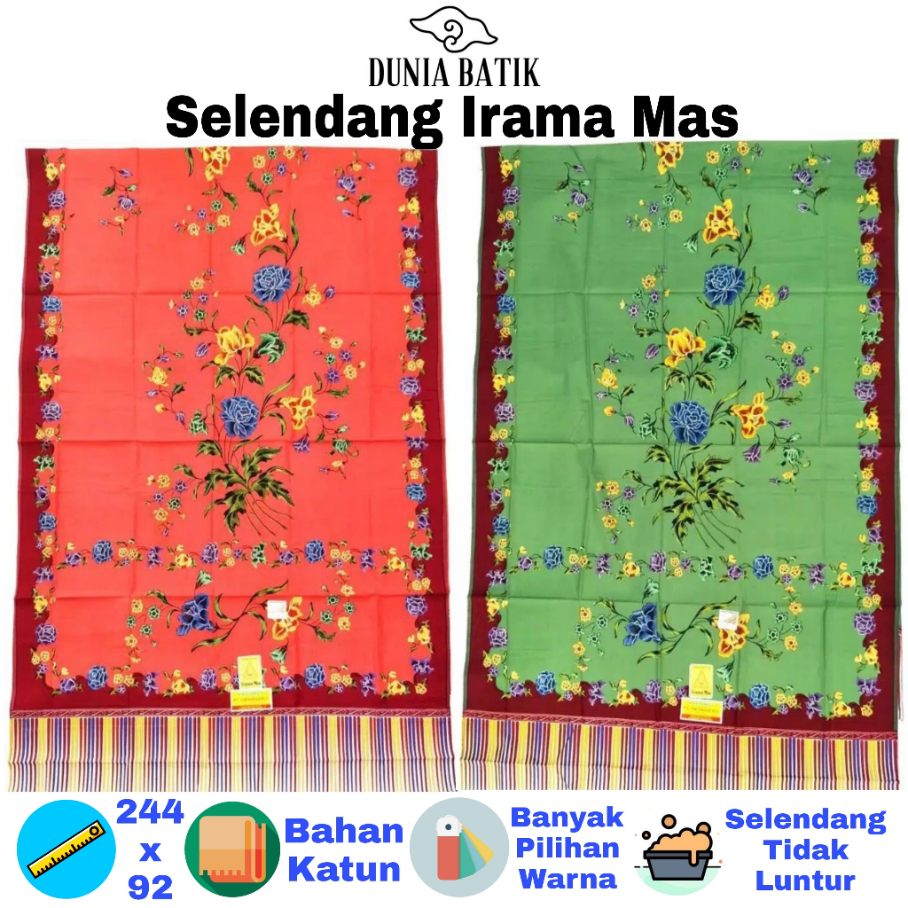 Gendongan Bayi Irama Mas Slendang Halus Cukin Motif Bunga Gendong Halus Gendongan Jarik Lebar Gendon