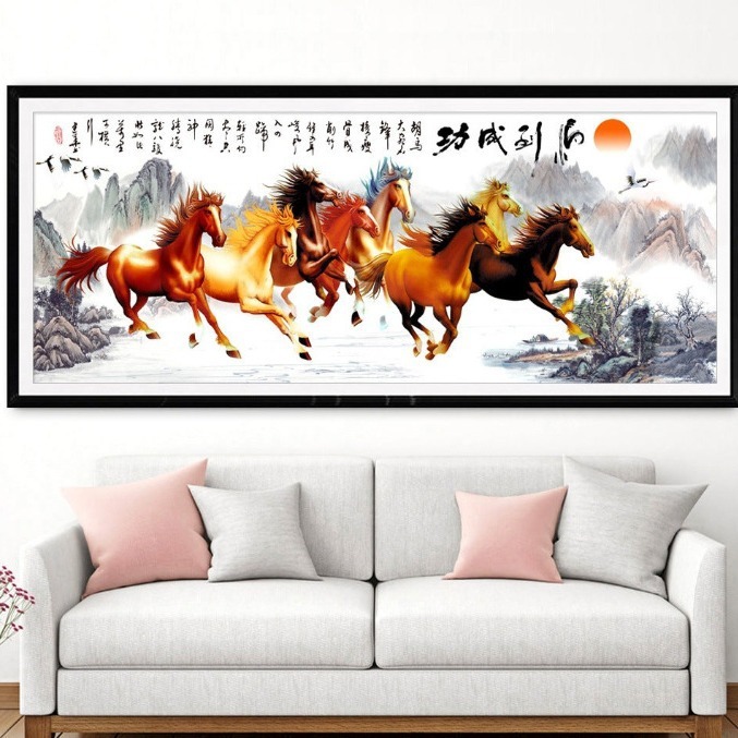 DIY Diamond Painting Full kuda keberhasilan 120x40 cm D105