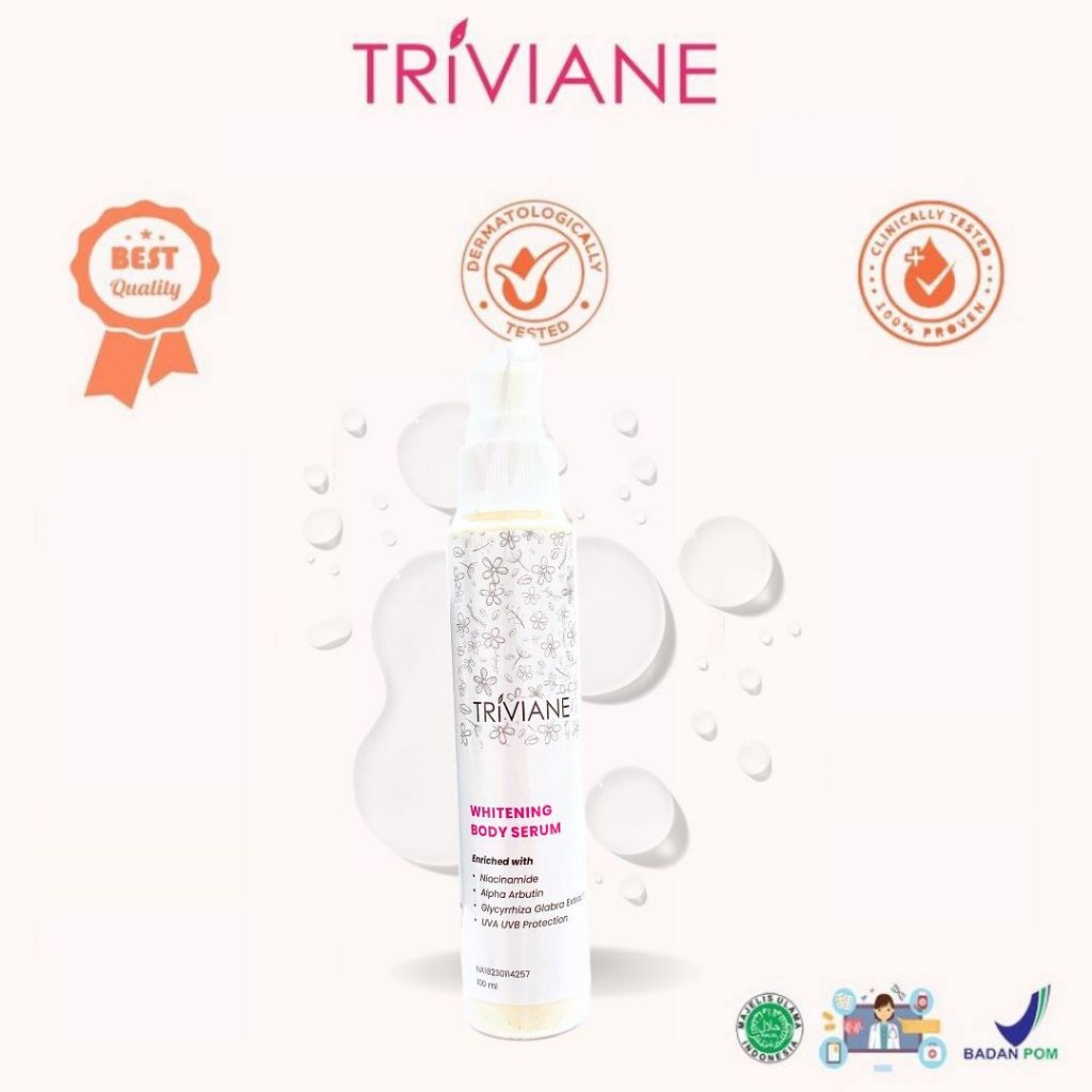 Triviane Whitening Body Serum - Serum Perawatan Tubuh by Triviane Natural Skin Clinic