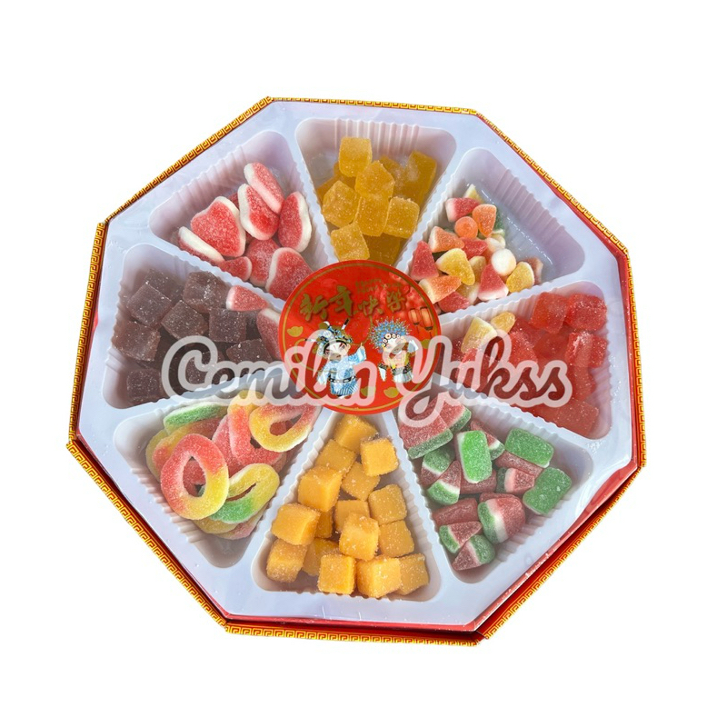 

RB Pak Chen Kuo Manisan Campur Imlek Permen Jelly Aneka Rasa 500g Manisan Aneka Buah 600g Manisan