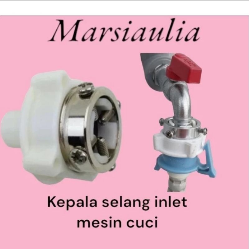Kepala inlet sambungan selang inlet mesin Cuci ke kran air