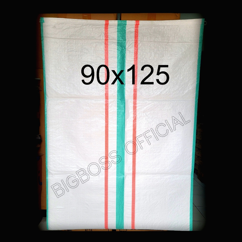 (1 Lembar) Karung Plastik 90x125cm Kargo Packing Barang 150Kg Polyester Baru Merk HOKI Mantul Tebal 