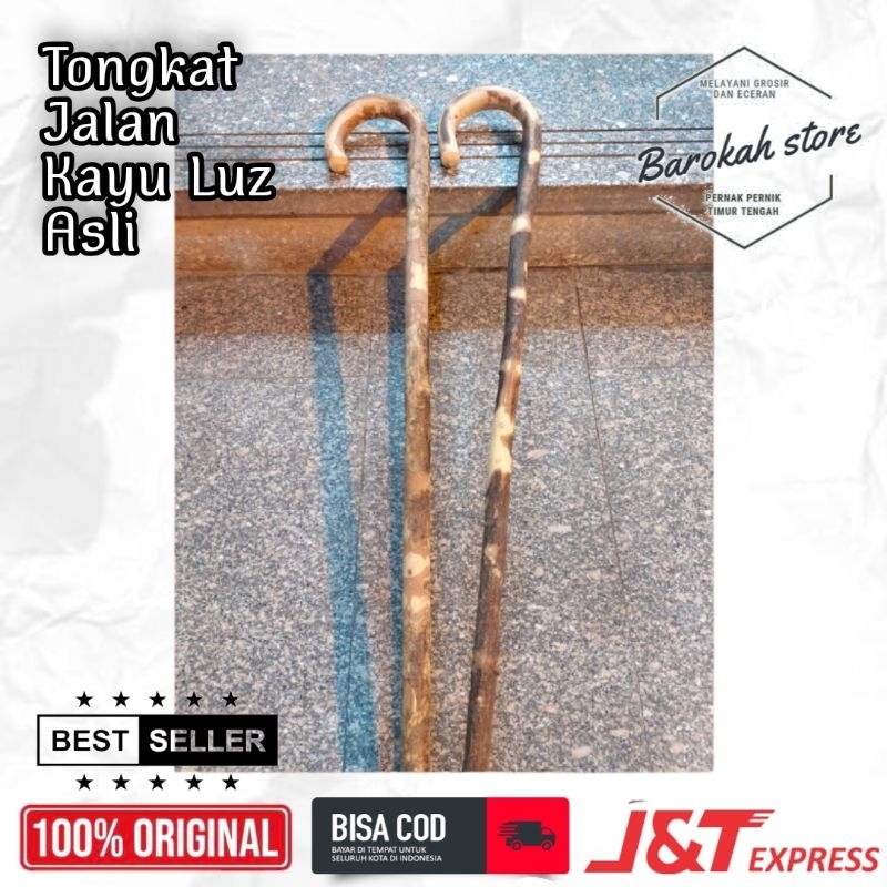 Tongkat Alat Bantu Jalan Kayu Luz Asli Original Natural Alami