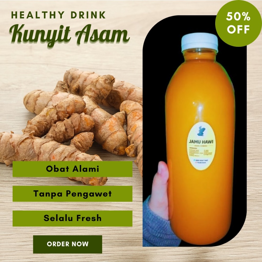 

HAWI | JAMU KUNYIT ASAM ASLI 250ML | JAMU KUNYIT ASEM | JAMU KUNIR ASAM | JAMU KUNIR ASEM | JAMU KUNYIT TAWAR | JAMU KUNYIT ASAM SIRIH | MINUMAN HERBAL ALAMI | JAMU PELANCAR HAID | JAMU PELANGSING | MINUMAN KESEHATAN HOMEMADE