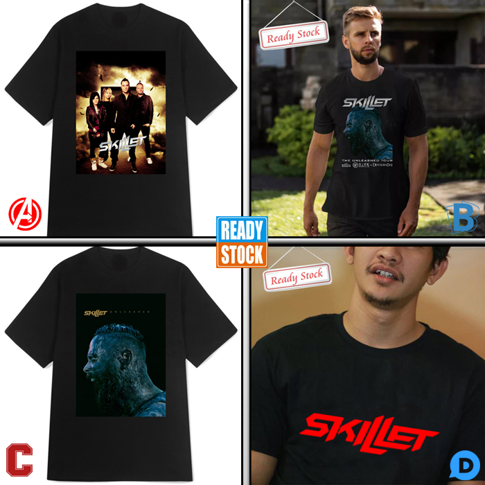 Kaos Skillet Band Tshirt 100% Cotton