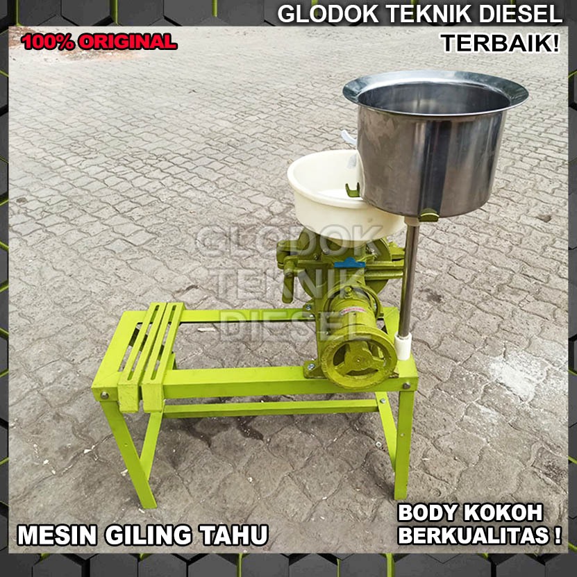 Mesin Gilingan Tahu 10" Inch + Penggerak Bensin / Dinamo Listrik Penggiling Giling Kedelai ORIGINAL 