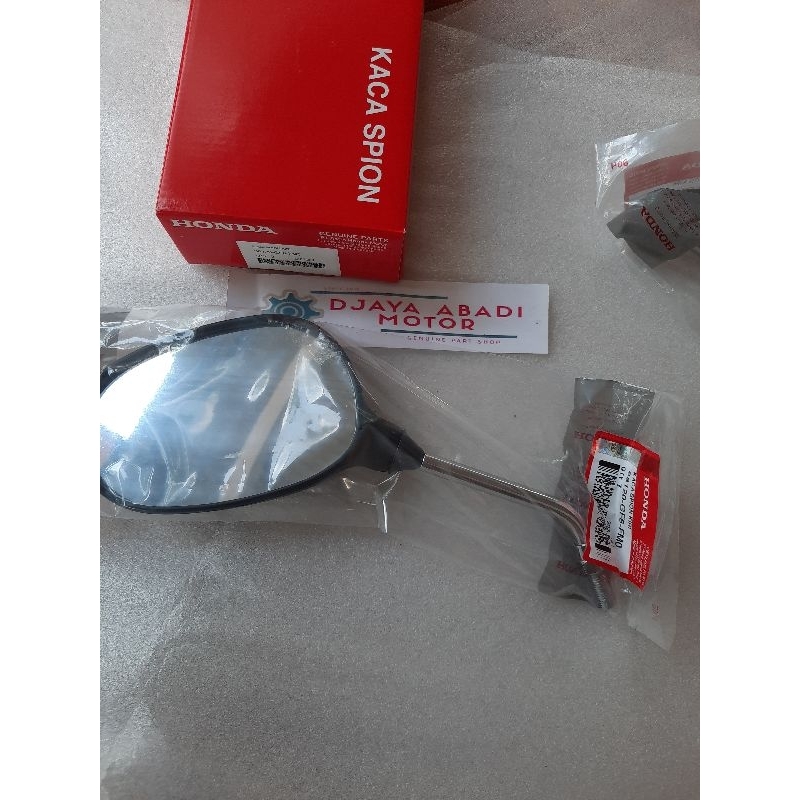 SPION KIRI KACA SPION KIRI HONDA WIN 100 TAHUN MUDA OVAL ORIGINAL AHM GF6