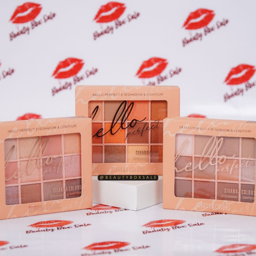 READY STOCK SIVANNA COLORS HELLO PERFECT Eyeshadow & Contour