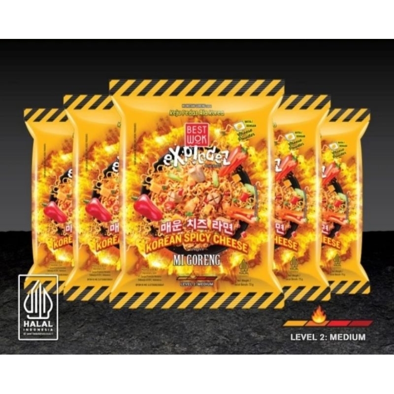 

Best Wok Mie Instan Goreng Rasa Korean Spicy Cheese Kemasan isi 73 gran