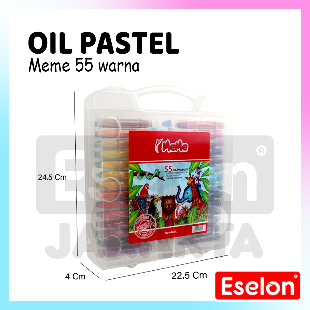 

[ES.JKT] Crayon MeMe / Oil Pastel MeMe 55 Warna / Crayon Meme RB9