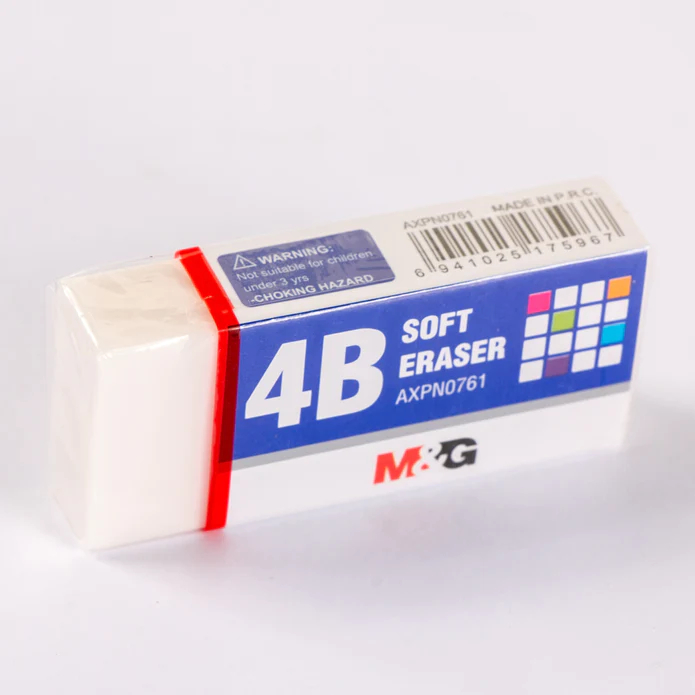 

Penghapus Pensil 4B M&G AXPN0761 Soft White Eraser 52X23X11Mm