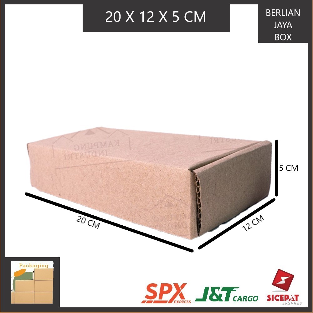 

KARDUS BOX DIE CUT SINGGLE WALL UKURAN P20xL12xT5 CM