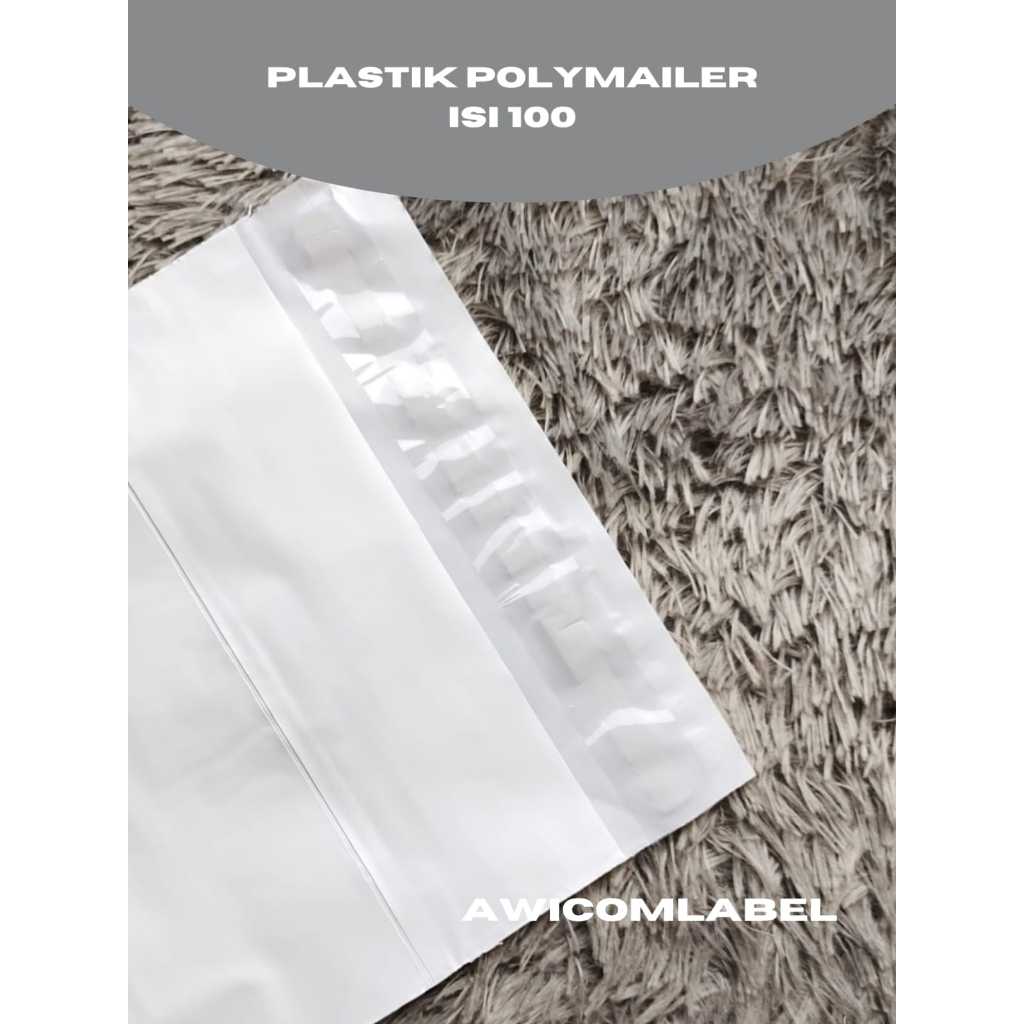 

IK6 28x42 POLYMAILER PUTIH Plastik Packing ukuran 28 x 42 cm isi 100