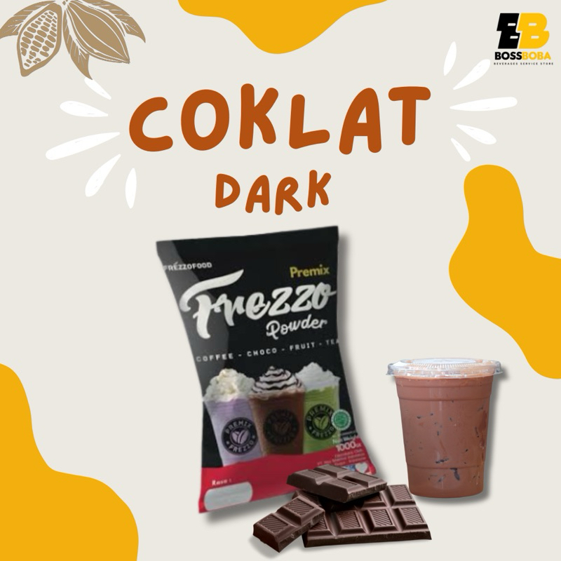 

Bubuk Minuman Coklat Dark Premix Frezzo Powder Drink 1kg/Minuman Kekinian Murah/Bossboba