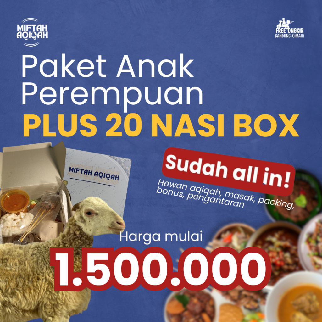 

Paket Aqiqah Anak Perempuan 20 Box
