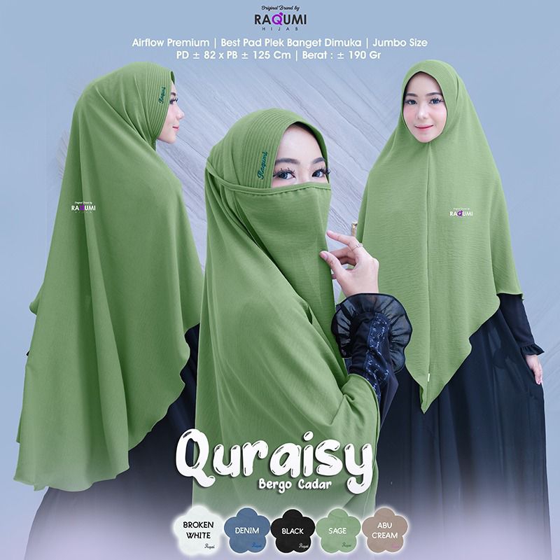 Alfath - Quraisy Bergo Cadar by Raqumi ❤