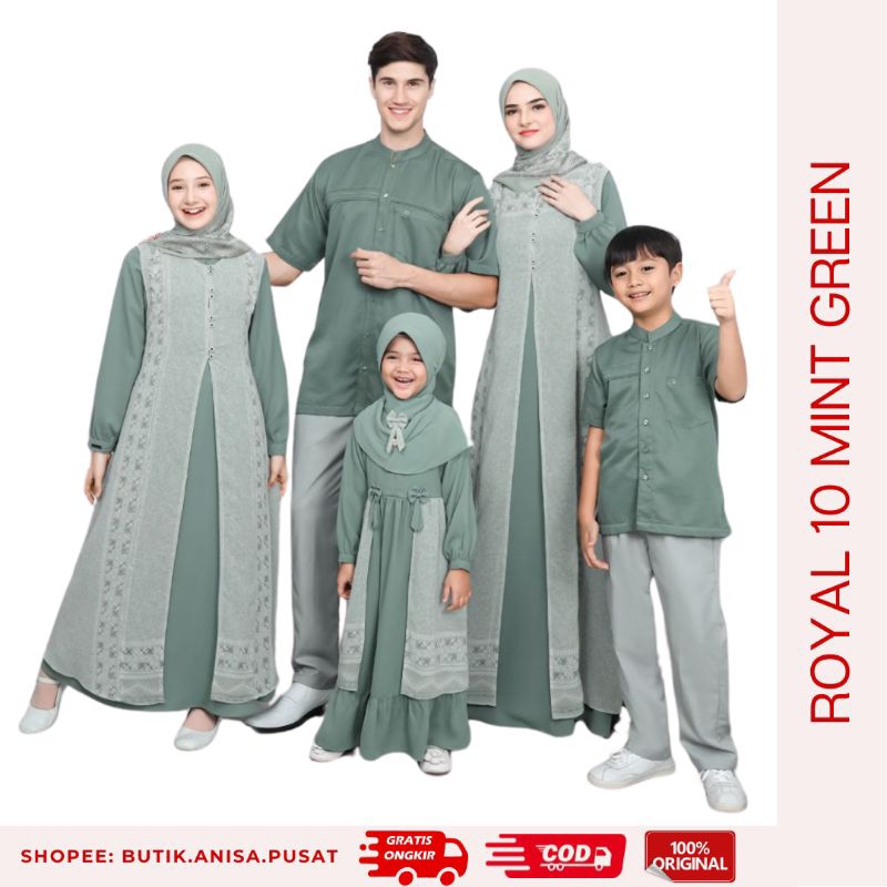 GAB - ETHICA SARIMBIT ROYAL 10 MINT GREEN Keluarga 2024 Gamis Kagumi 304 309 Koko Kahfi 307 Kagumi K