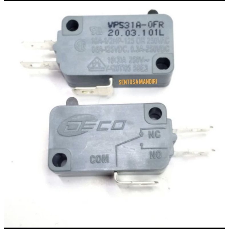 Limit Switch / Micro Switch Polos Abu-Abu 7-0 (DECO)