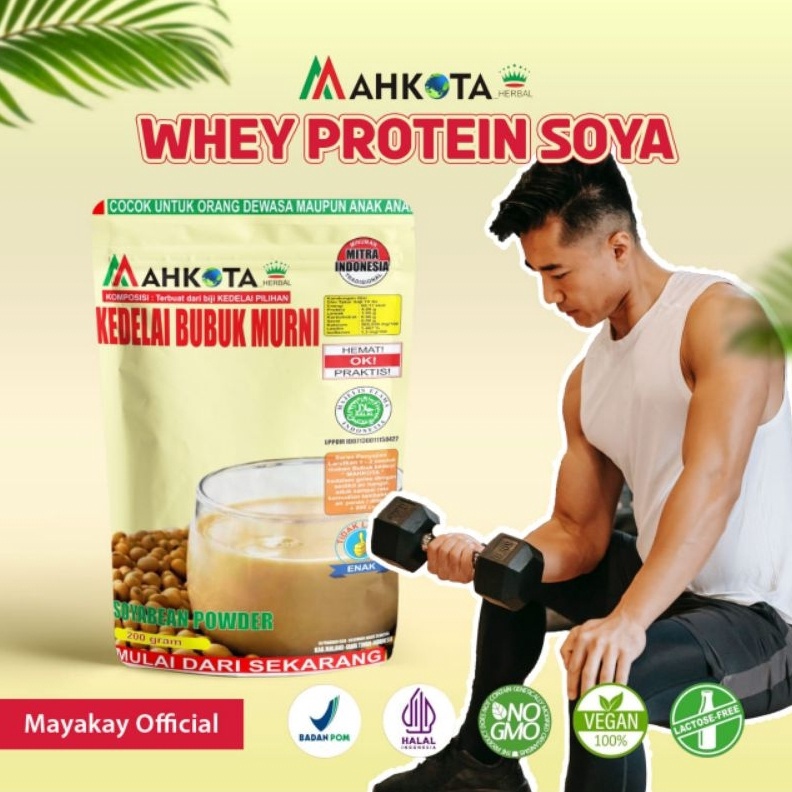 

Grosir WHEY PROTEIN SUSU BUBUK KEDELAI PROTEIN MAHKOTA 1 GRAM serbuuu