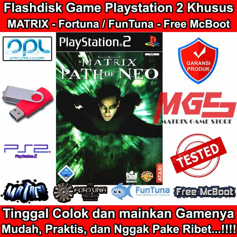 Flashdisk Game PS2 PS 2 The Matrix - Path of Neo