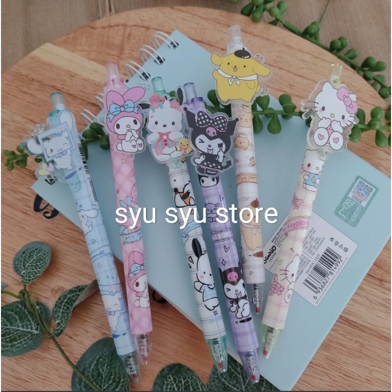 

Bolpen Kuromi Melody Cinnamoroll Hello Kitty Pochacco Pompompurin NEW