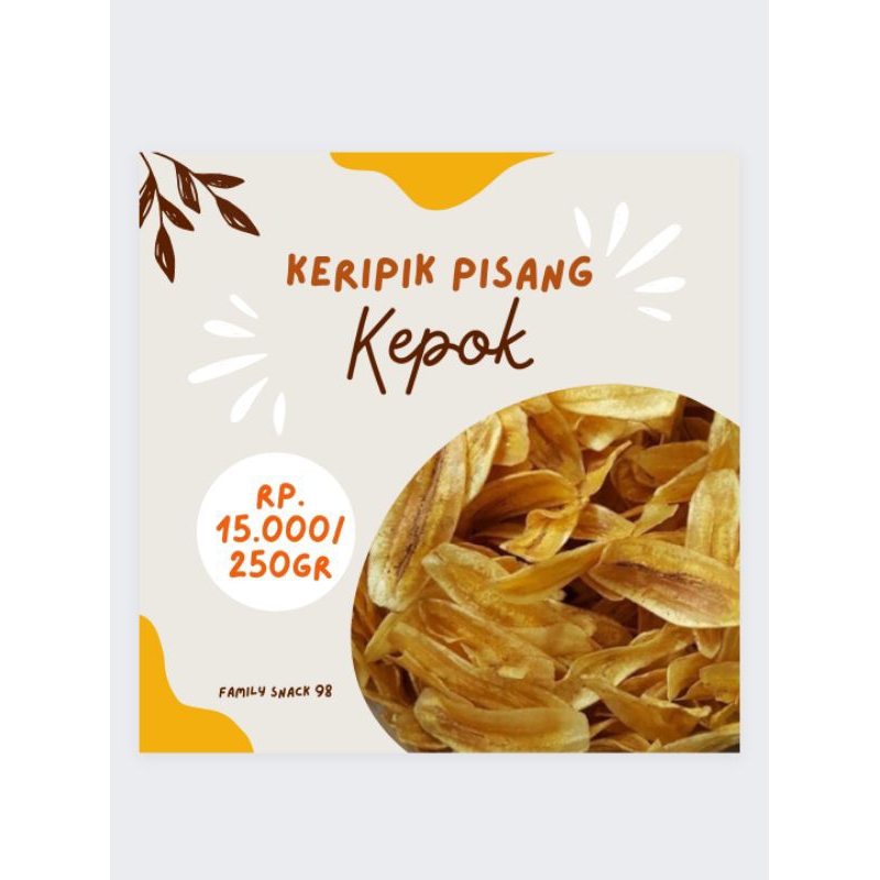 

Keripik Pisang Kepok Gurih