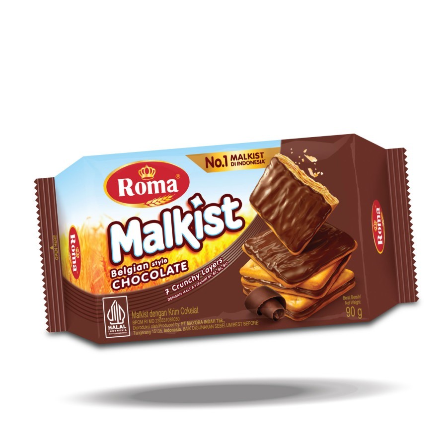 

Biskuit Roma Malkist Cokelat 90 Gr