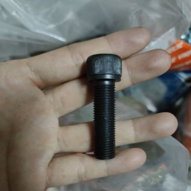 baut baja L drat halus m12x30 drat pitch 1.25 baja 12.9 / baut L baja drat halus m12x30 / drat halus