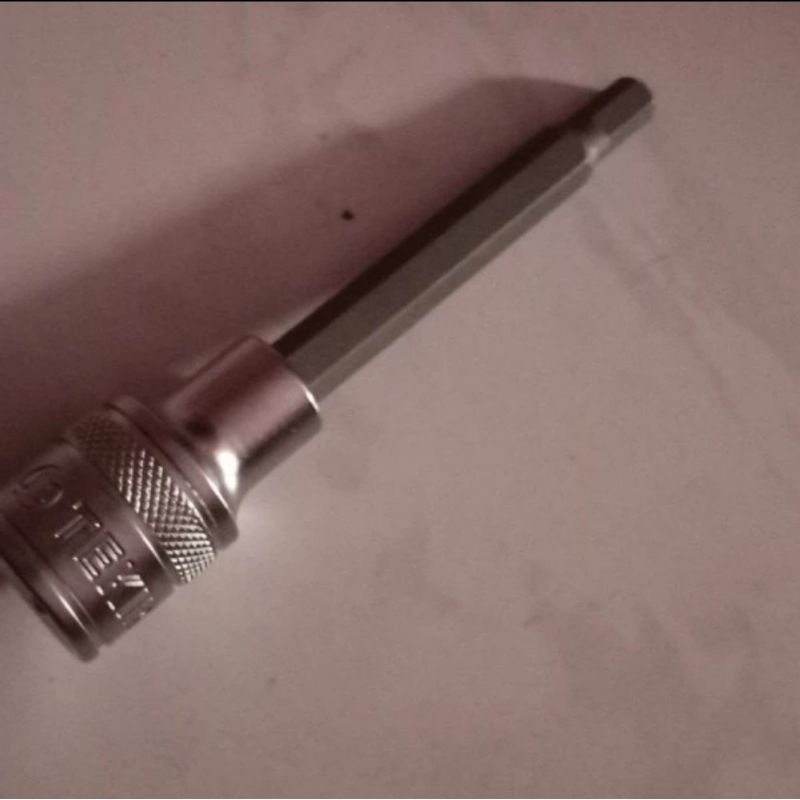 TEKIRO HEX BIT 4 X 100 MM 1/2" DR KUNCI L 4 mm kunci shock