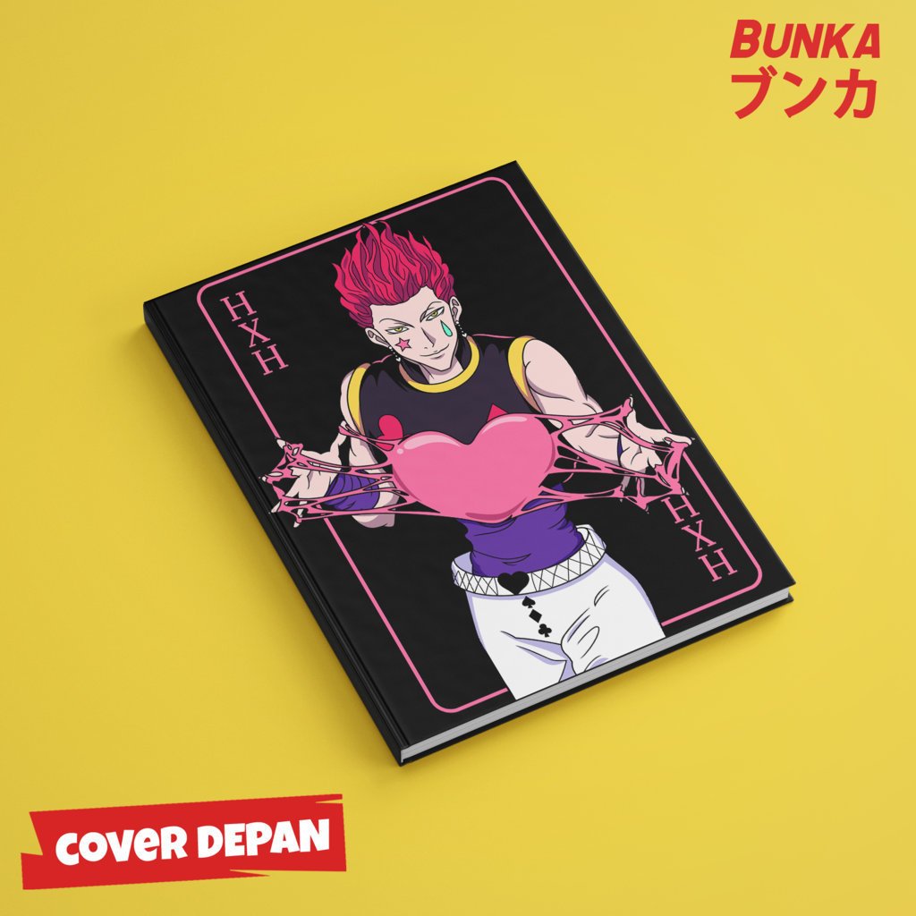 

Note Book Anime Hunter x Hunter Hisoka Morow Nen Hardcover A5 Buku Tulis Catatan Notes Agenda Planner Jurnal vintage buku catatan story book kado anniversary valentine cowok cewek murah