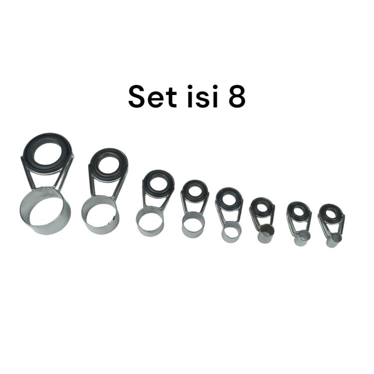 Paket Baru  Ring Joran Tegek  ring guide tegek isi 8