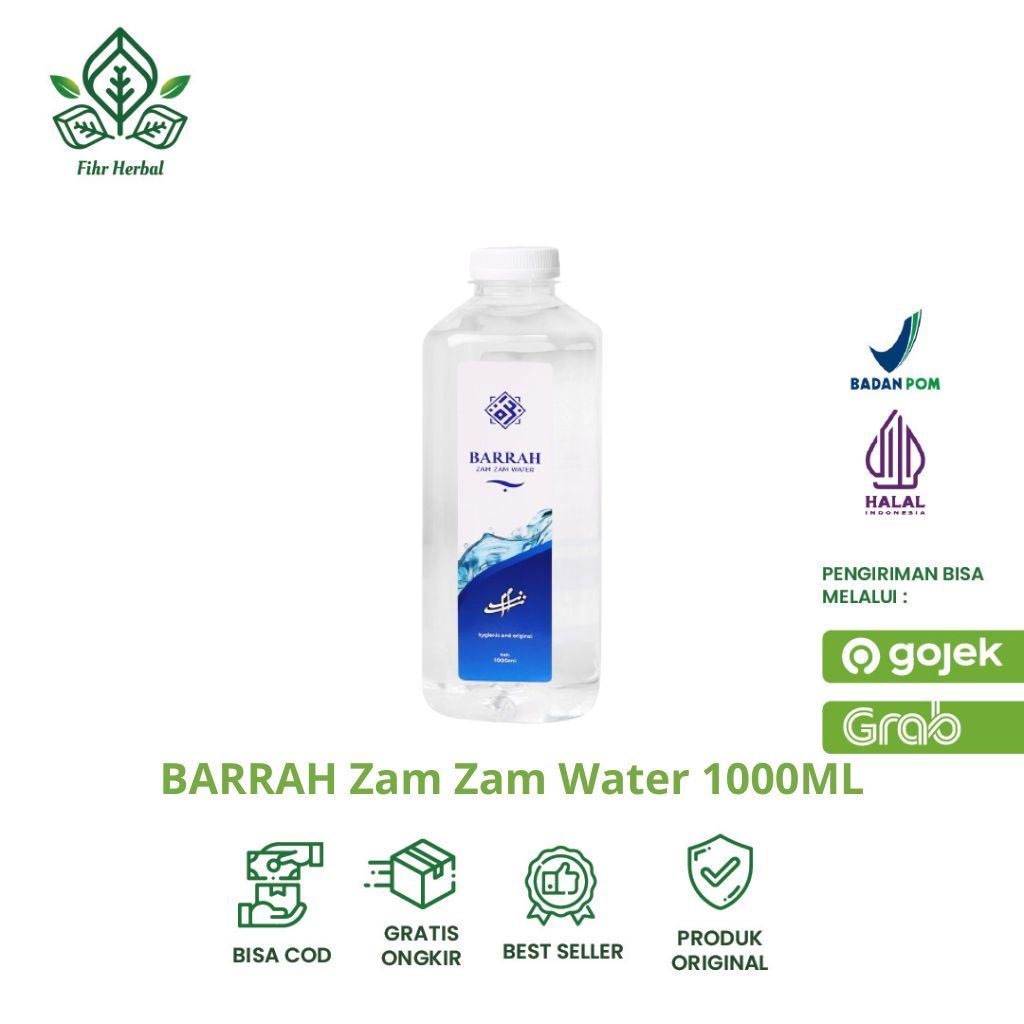 

BARRAH - Air Zamzam 1 Liter Oleh Oleh Umroh Haji