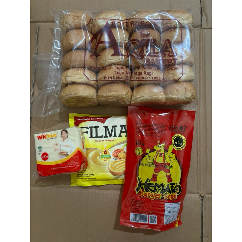 

PAKET BUNDLING HEMAT ROTI BURGER KEJU MARGARIN BEEF