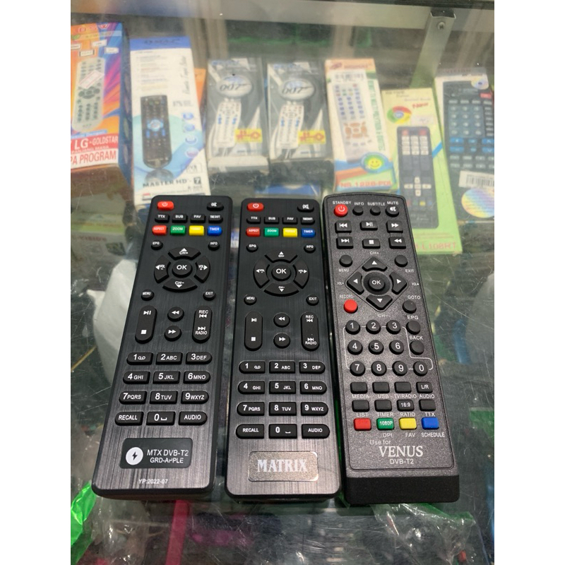 Remote stb matrix dan venus Super HD 168 GOL DVB T2(Gardiner)