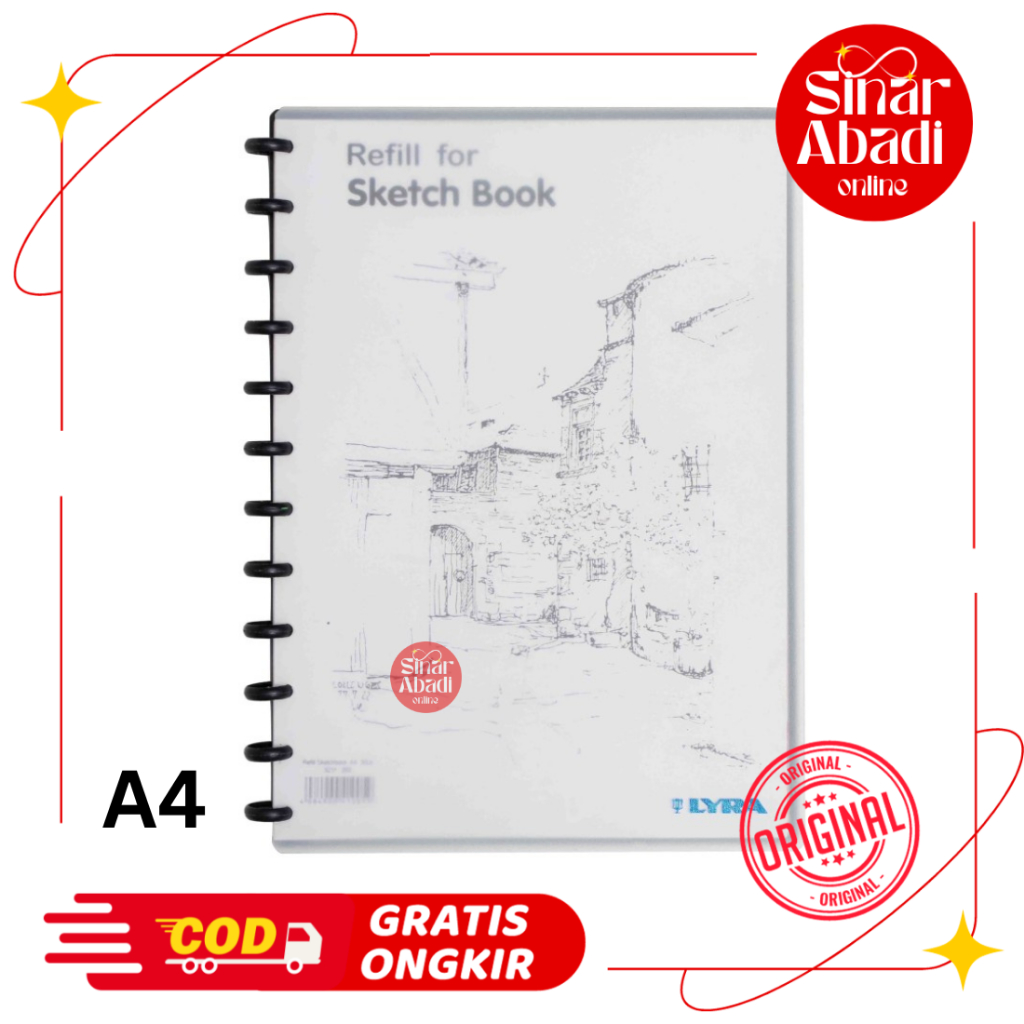 

BUKU GAMBAR SKETSA / SKETCH BOOK LYRA A4 30 LEMBAR