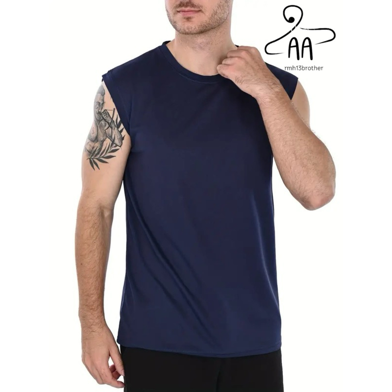 Yukensi Pria polos kaos Dalam pria